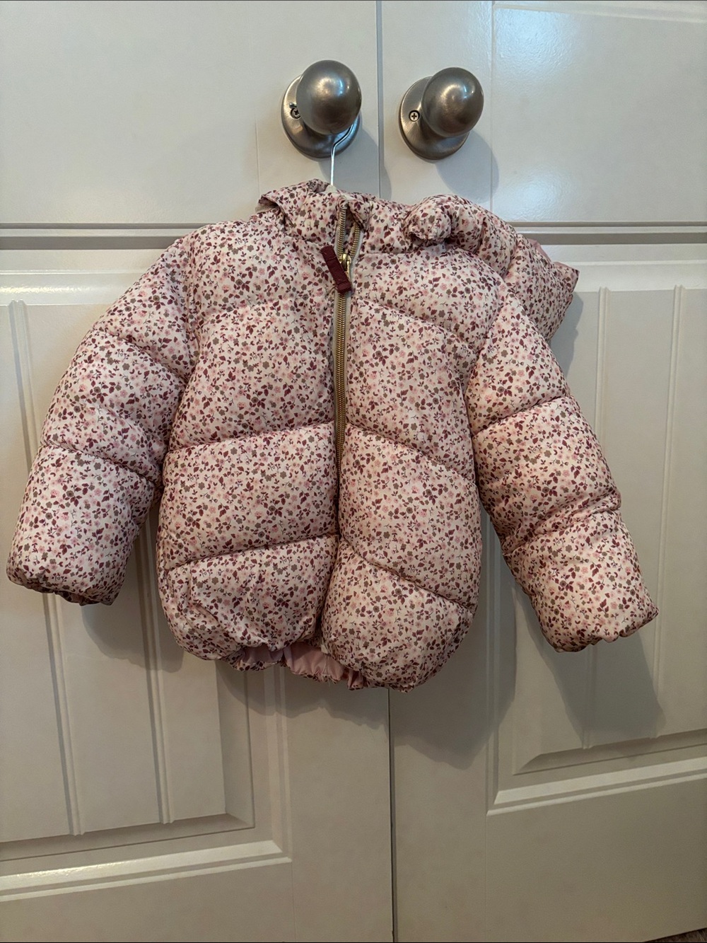 H&M Pink Floral Puffer Jacket for Kids